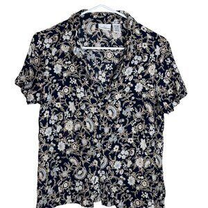 Jaclyn Smith Women's Blouse Color Floral  Size Large Sku 2449